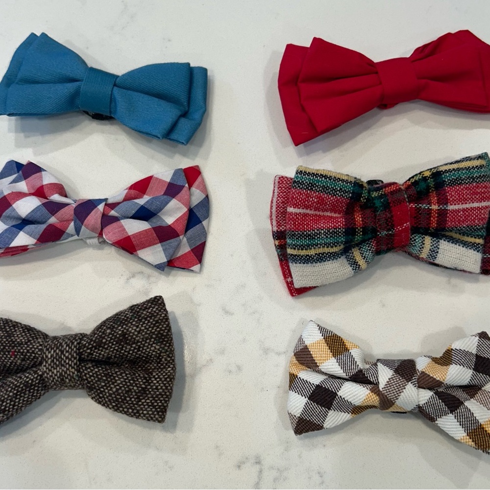 Dog Bow Tie Set of 6 - Multicolor
